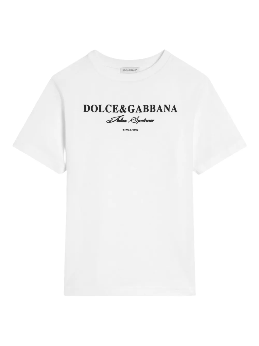 Dolce & Gabbana Kids Katoenen T-shirt Wit
