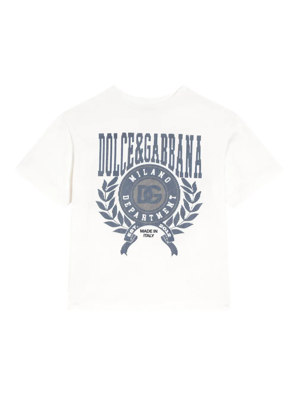 Dolce & Gabbana Kids T-shirt met logoprint Wit
