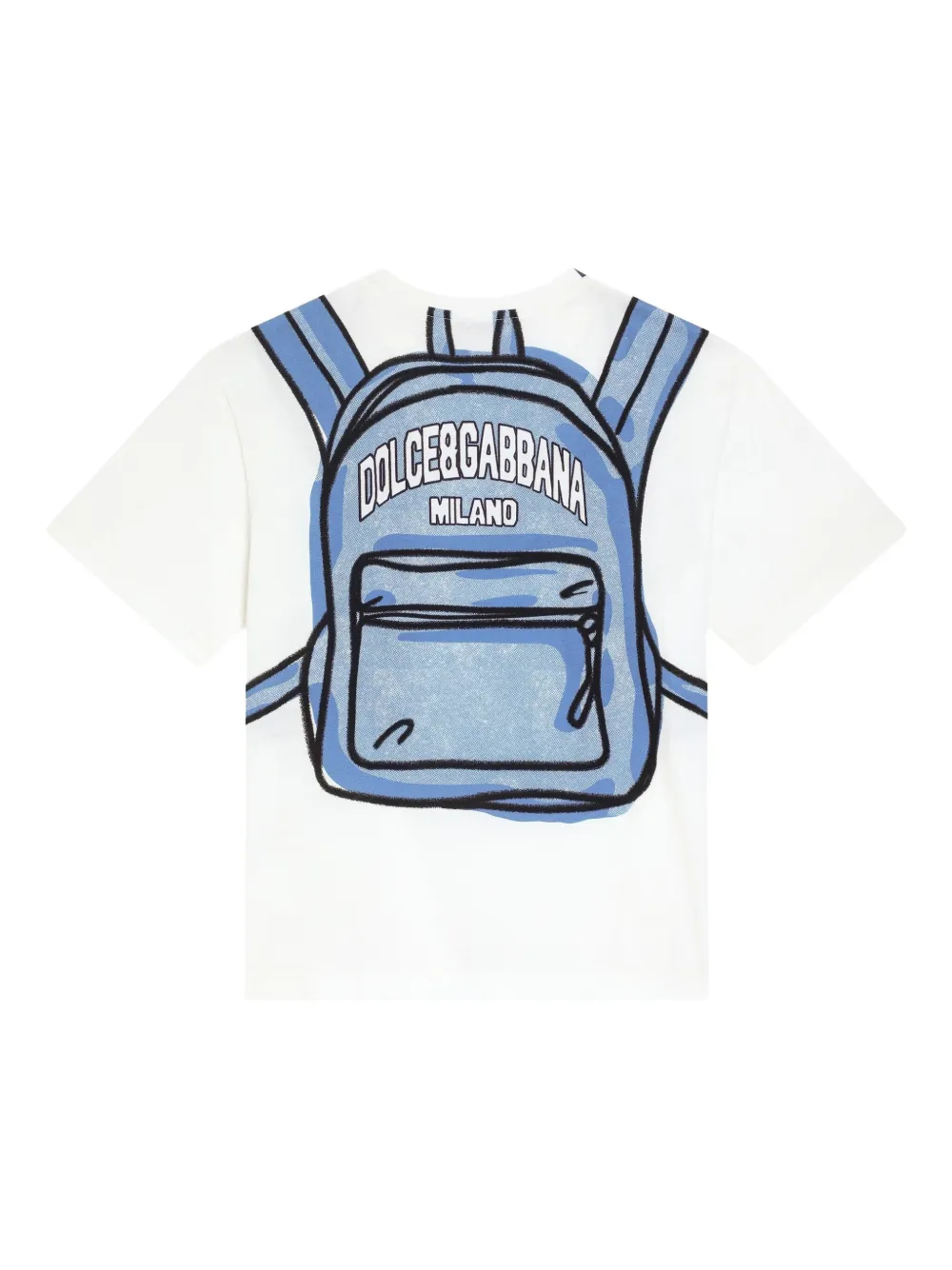 Dolce & Gabbana Kids T-shirt met grafische print Wit