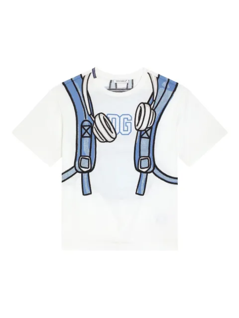 Dolce & Gabbana Kids backpack-graphic T-shirt