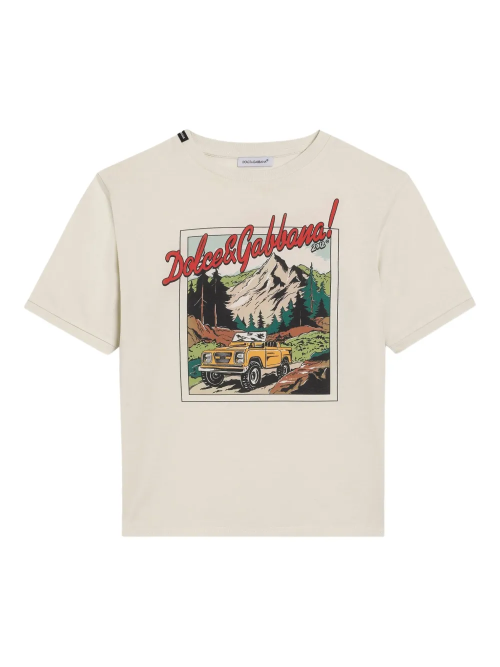 Dolce & Gabbana Kids Shirt met print Beige