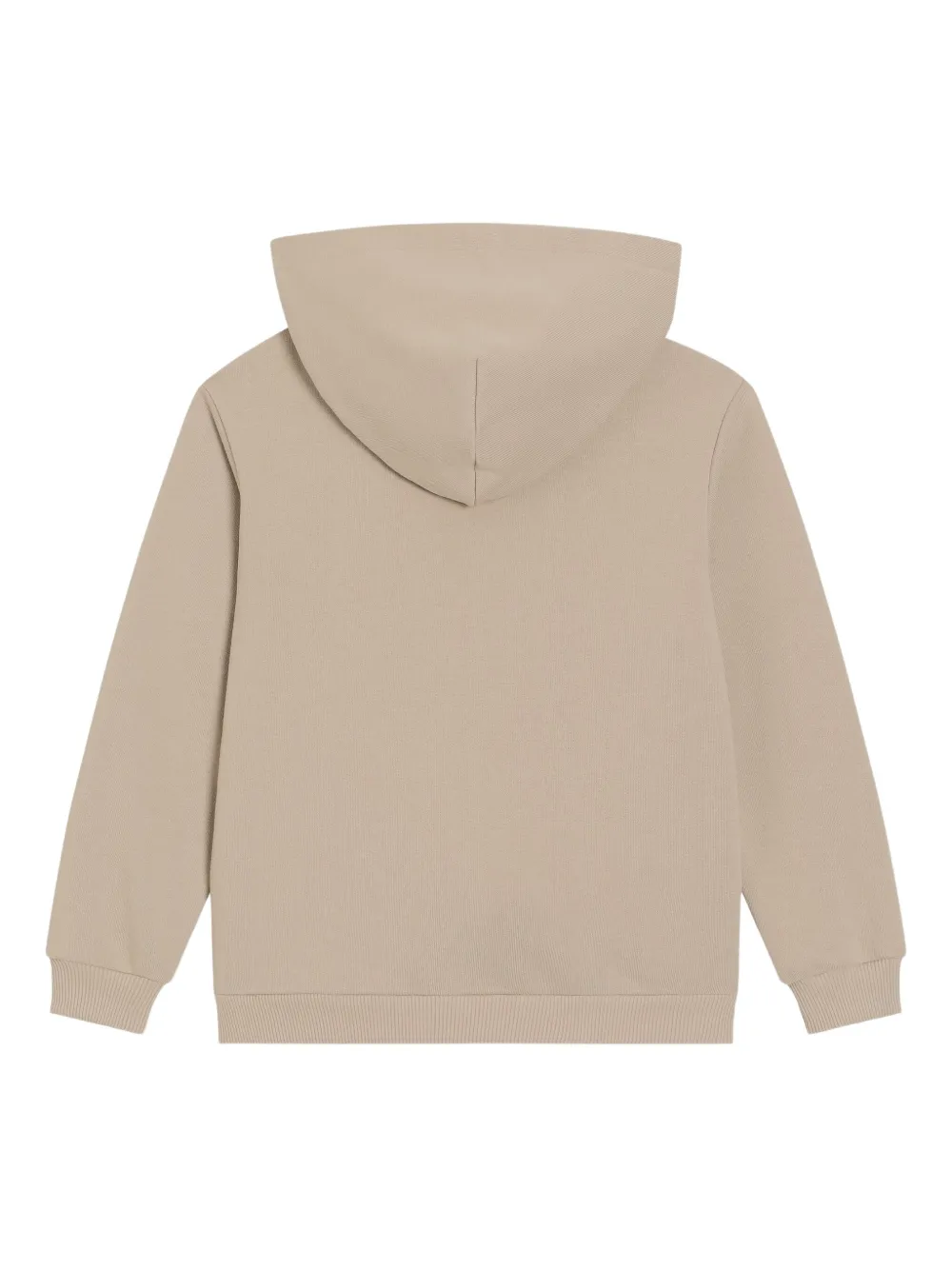 Dolce & Gabbana Kids Hoodie met geborduurd logo en rits Beige