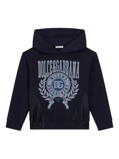 Dolce & Gabbana Kids logo-embroidered hoodie