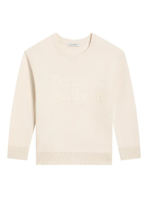 Dolce & Gabbana Kids embossed-logo sweater