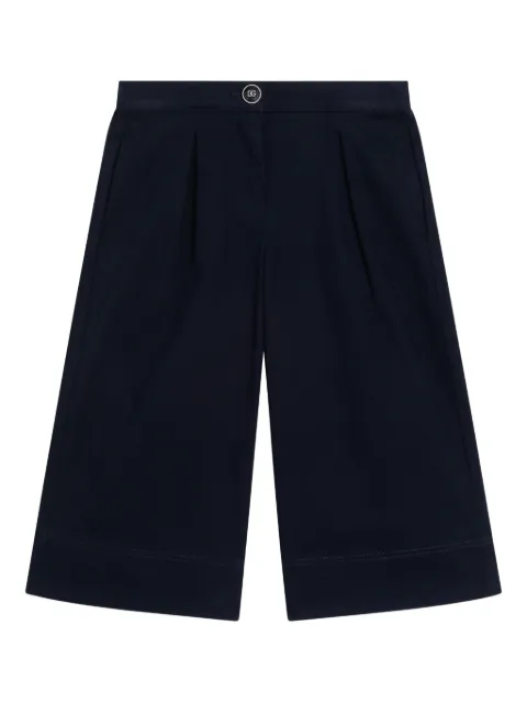Dolce & Gabbana Kids Plisseehose mit weitem Bein