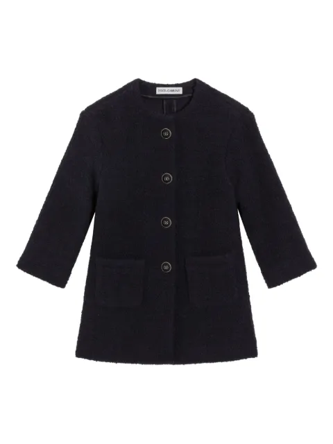 Dolce & Gabbana Kids 부클레 코트