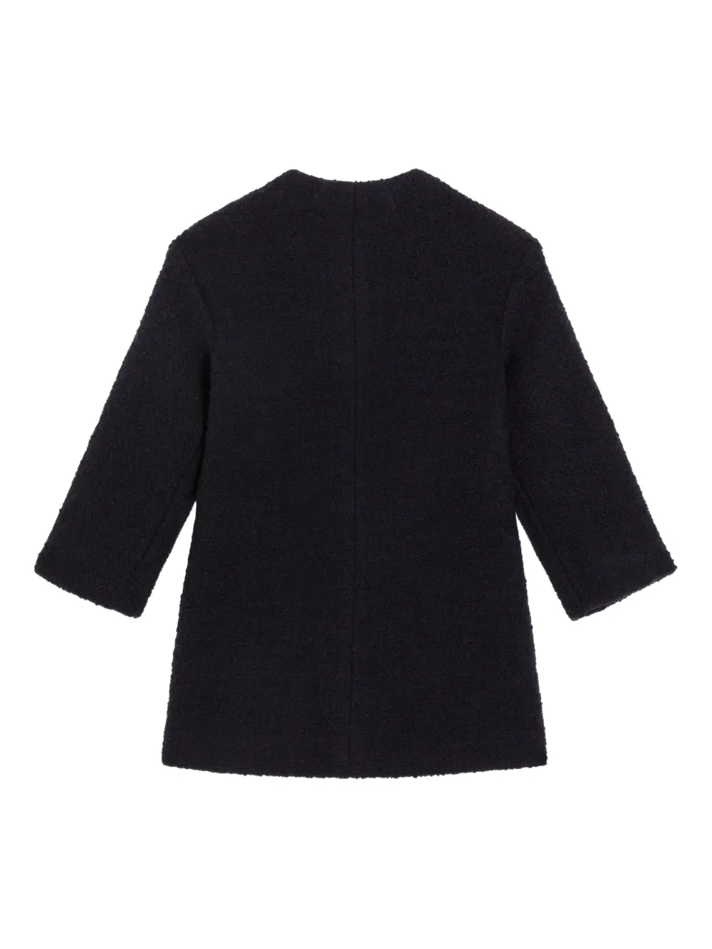 Dolce & Gabbana Bouclé Coat In Black