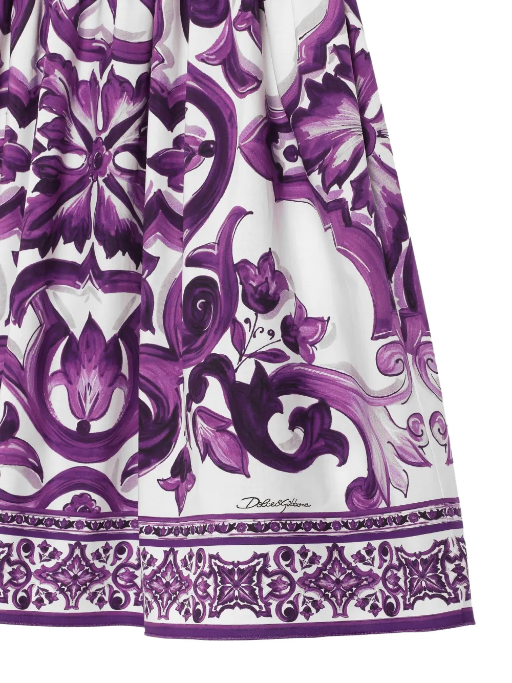 Dolce & Gabbana Kids Mouwloze mini-jurk Wit