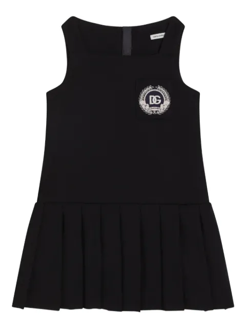 Dolce & Gabbana Kids 플리츠 드레스
