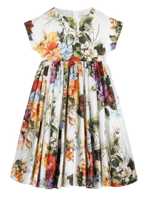 Dolce & Gabbana Kids Kleid mit Blumen-Print