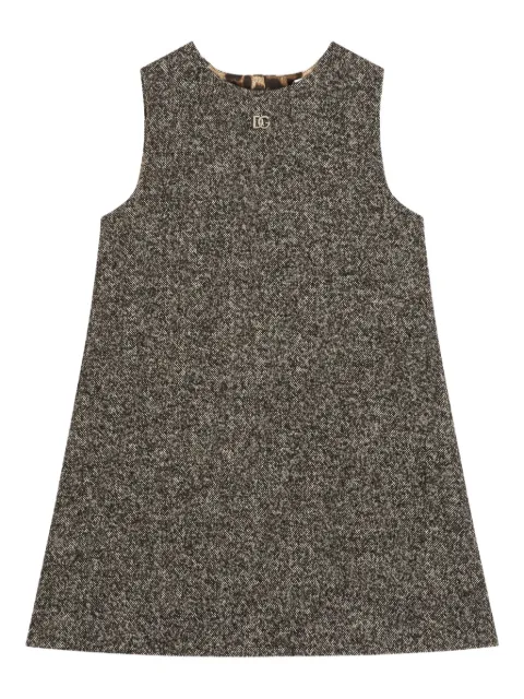 Dolce & Gabbana Kids tweed sleeveless dress