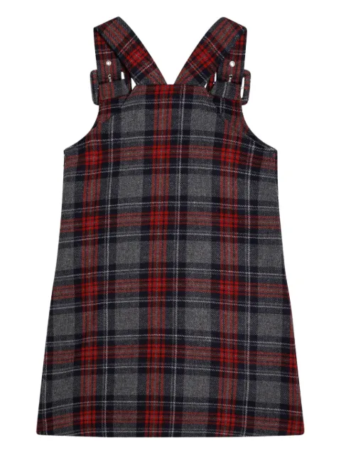 Dolce & Gabbana Kids tartan-check overall dress