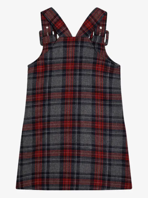 Dolce & Gabbana Kids vestido con motivo de cuadros tartán