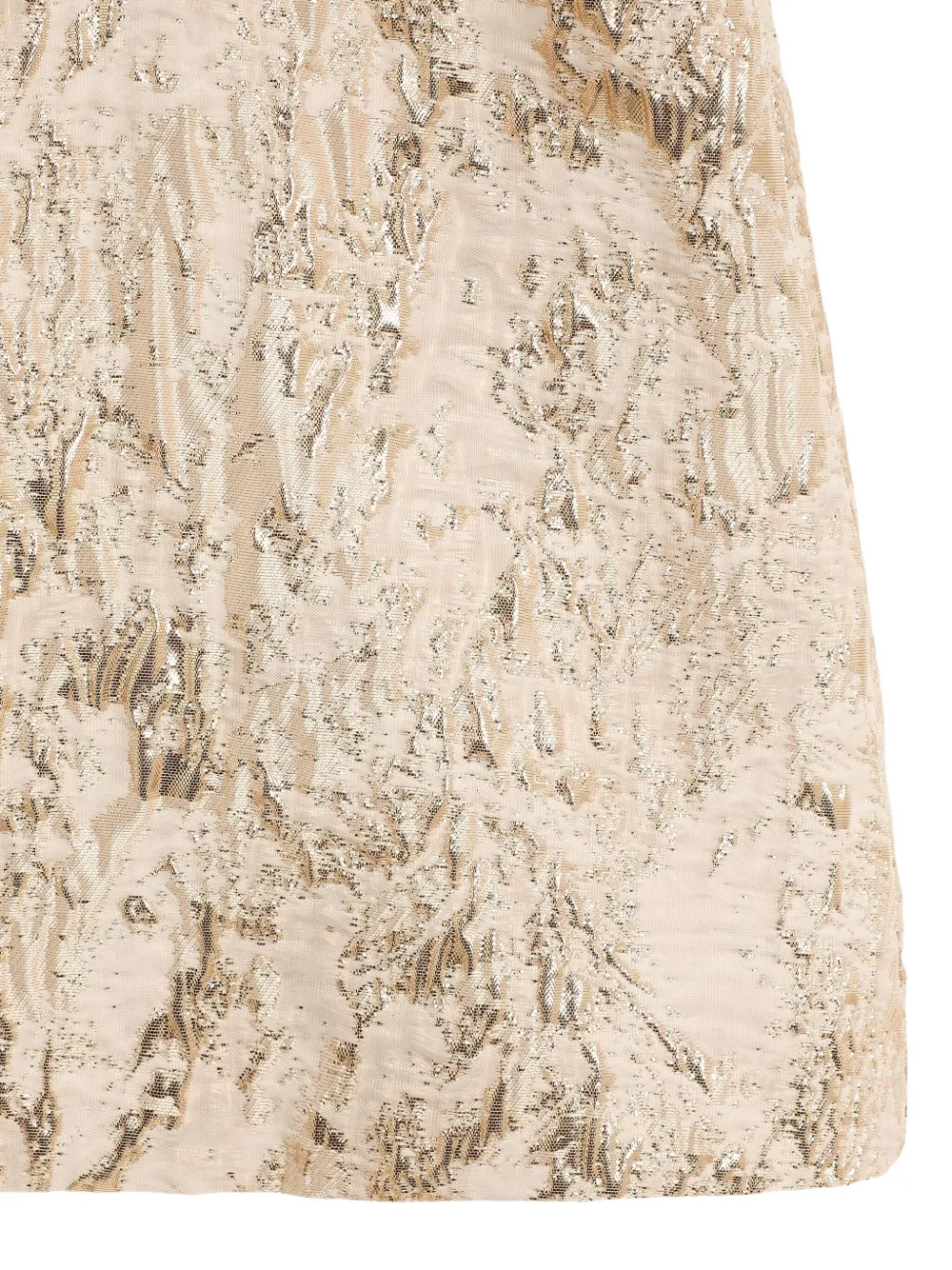 Dolce & Gabbana Kids Metallic shiftjurk met textuur Beige