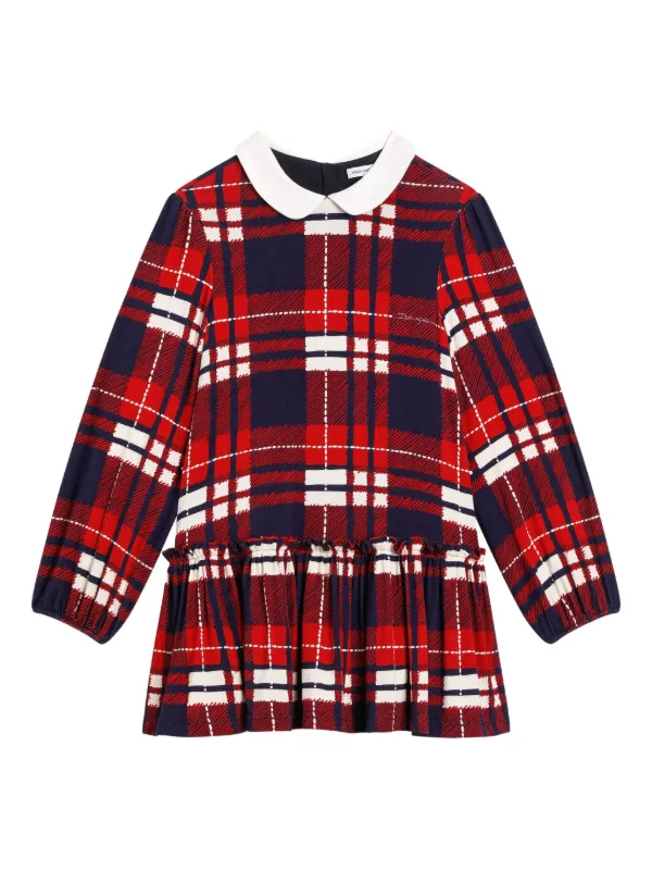 Dolce & Gabbana Kids チェック ワンピース | レッド | FARFETCH JP