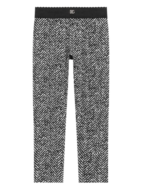 Dolce & Gabbana Kids chevron-pattern leggings