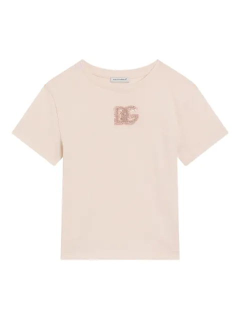 Dolce & Gabbana Kids logo-embroidered T-shirt