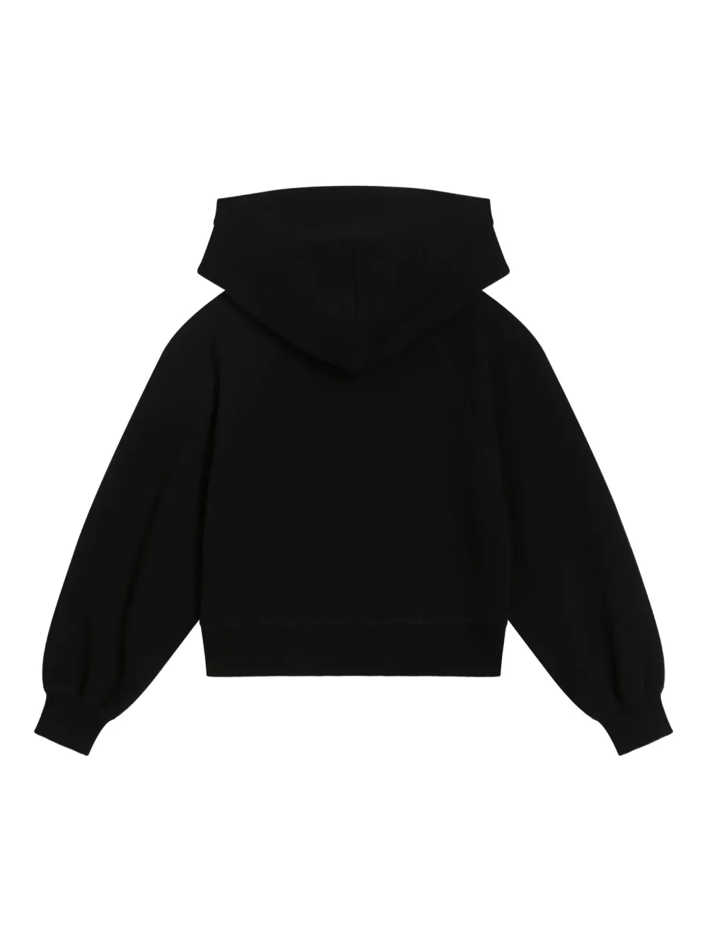 Dolce & Gabbana Kids Hoodie verfraaid met kristallen Zwart