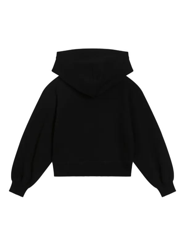 極美品　Dolce & Gabbanaドルガバ クリスタル　ビジュー　パーカー DOLCE&GABBANA ドルガバ メタリックDGロゴ スウェット パーカー