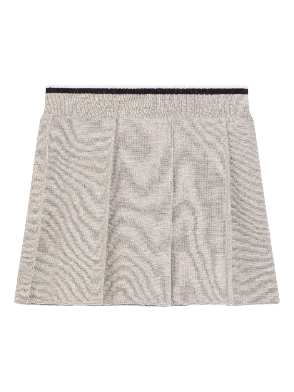 Dolce & Gabbana Kids Plooirok met logodetail Beige