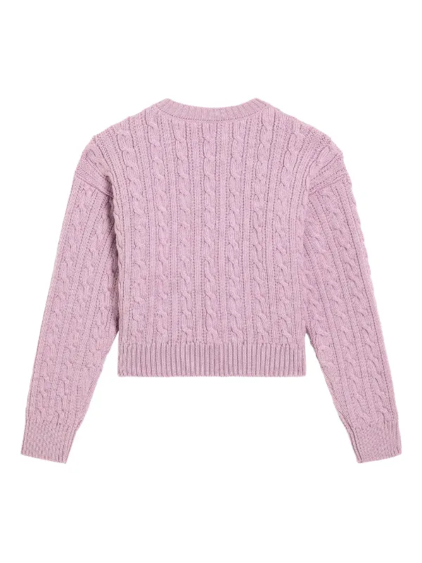 Dolce & Gabbana Kids ケーブルニット セーター | パープル | FARFETCH JP