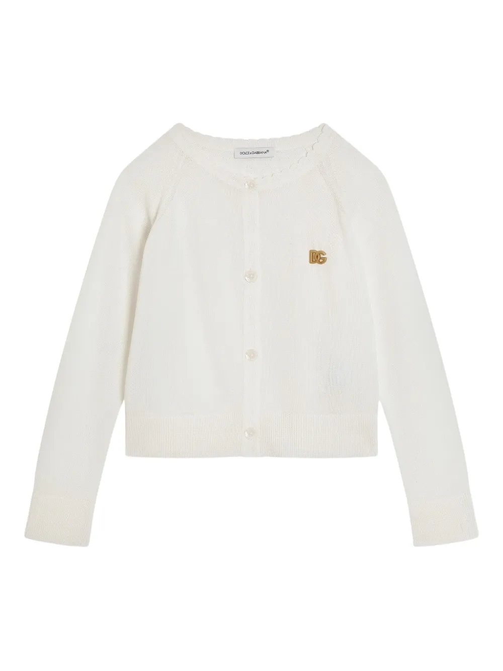 Dolce & Gabbana Kids Vest met geborduurd logo Wit