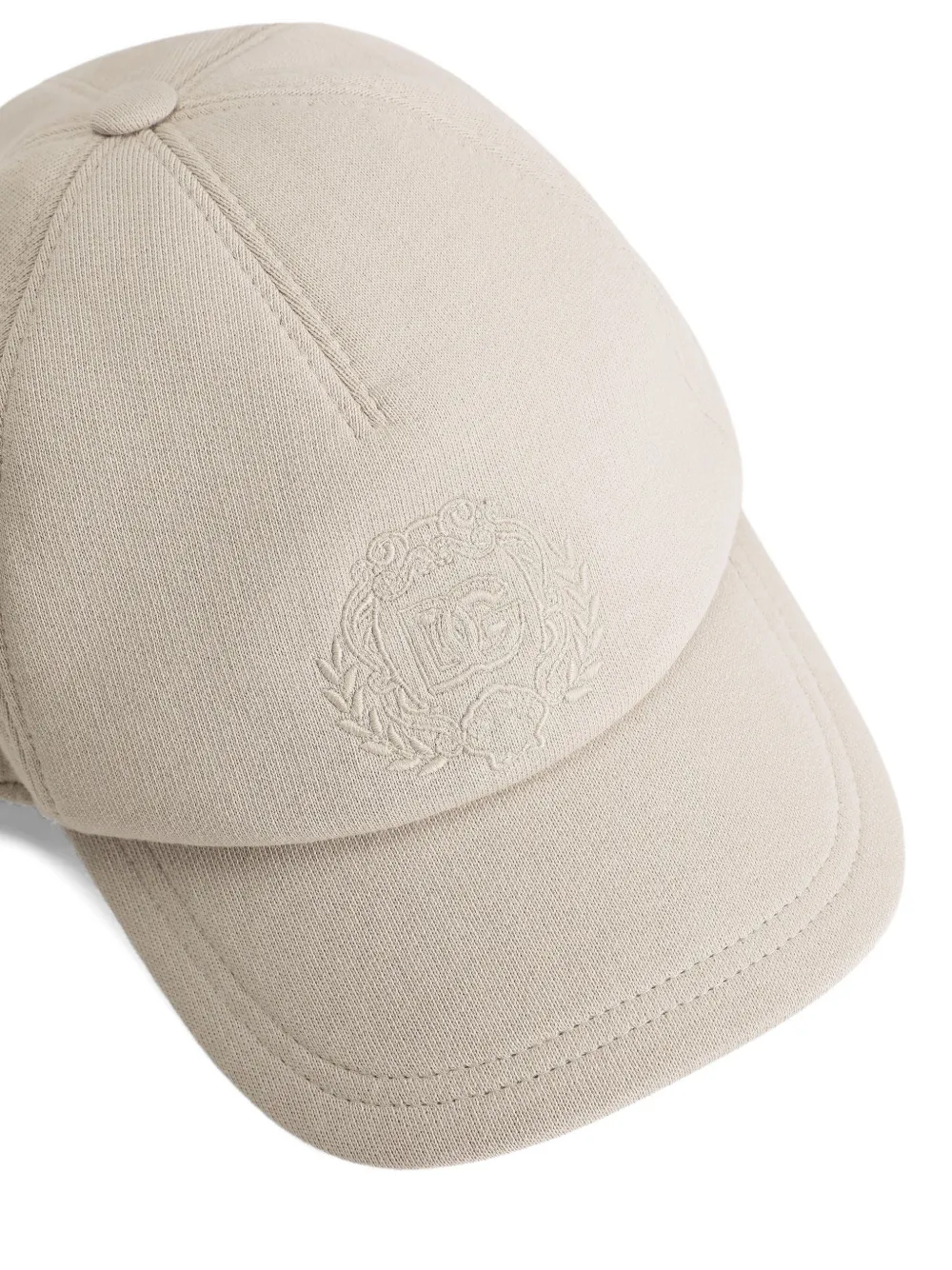 Dolce & Gabbana Kids Pet met geborduurd logo Beige