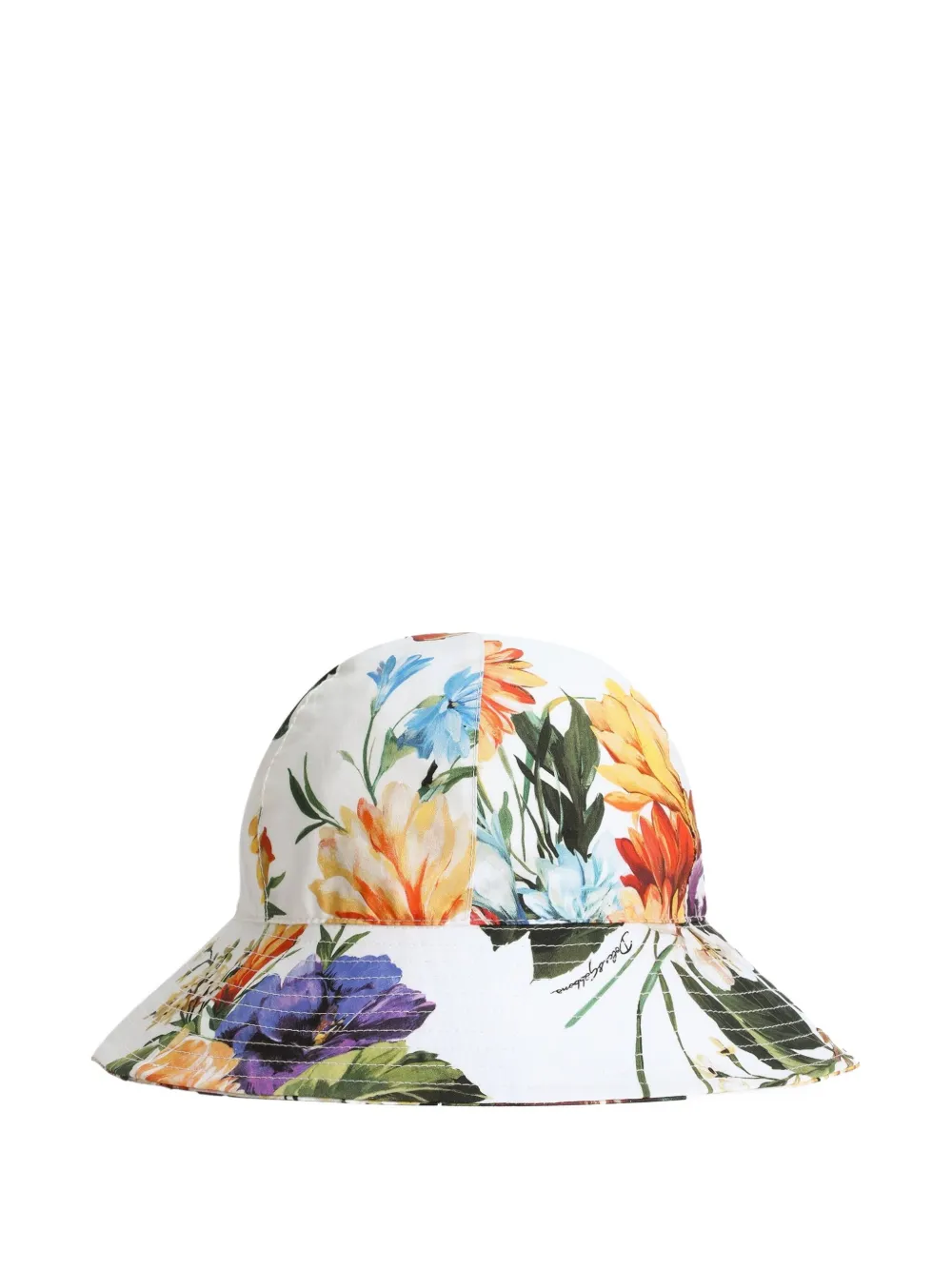 Dolce & Gabbana Kids Katoenen hoed - Wit