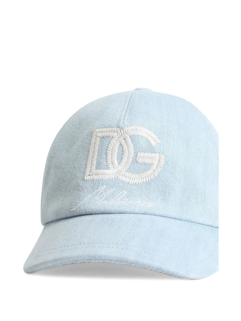 Dolce & Gabbana Kids Pet met geborduurd logo Blauw