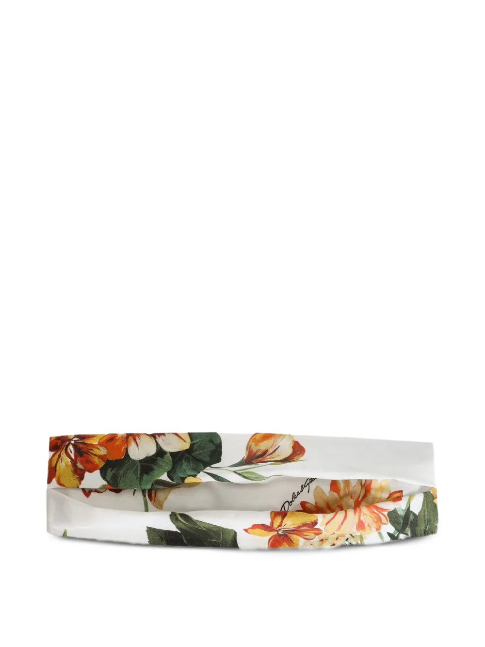 Dolce & Gabbana Kids Haarband met bloe print Wit