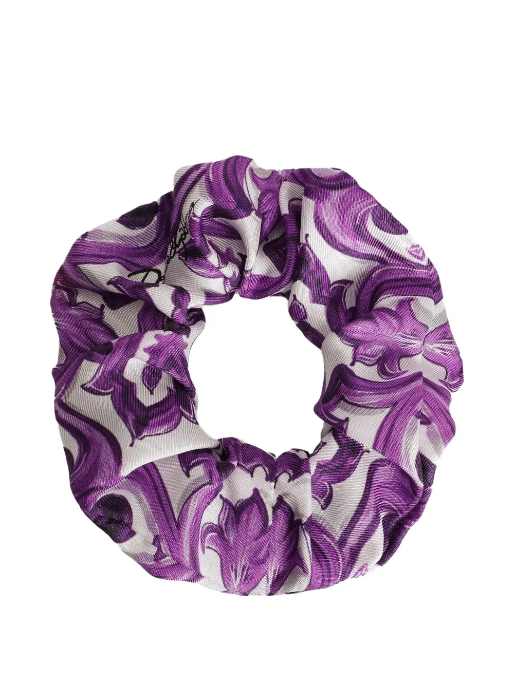 Dolce & Gabbana Kids Scrunchie met grafische print Paars