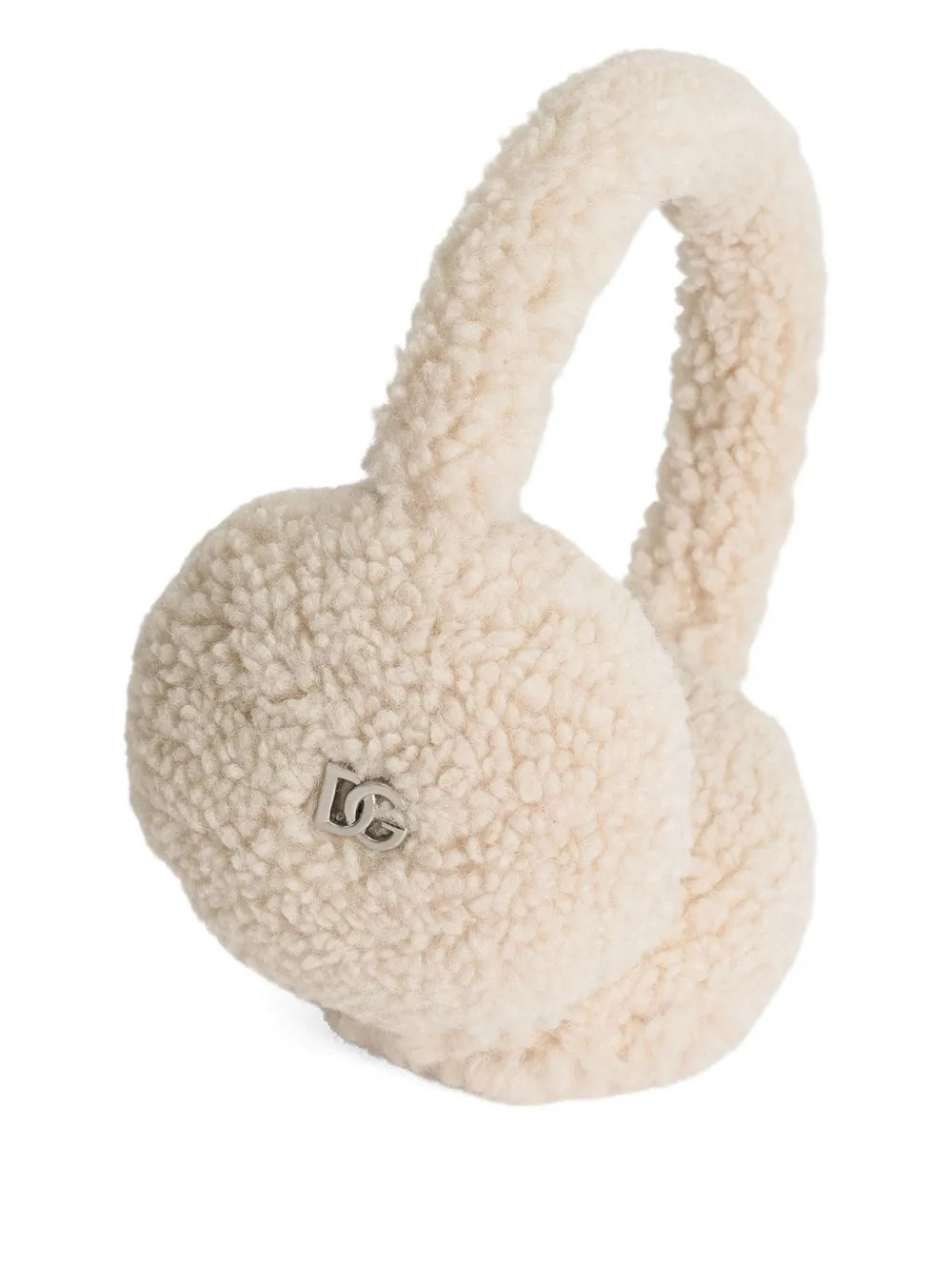 Dolce & Gabbana Kids Oorwarmers met logoplakkaat Beige