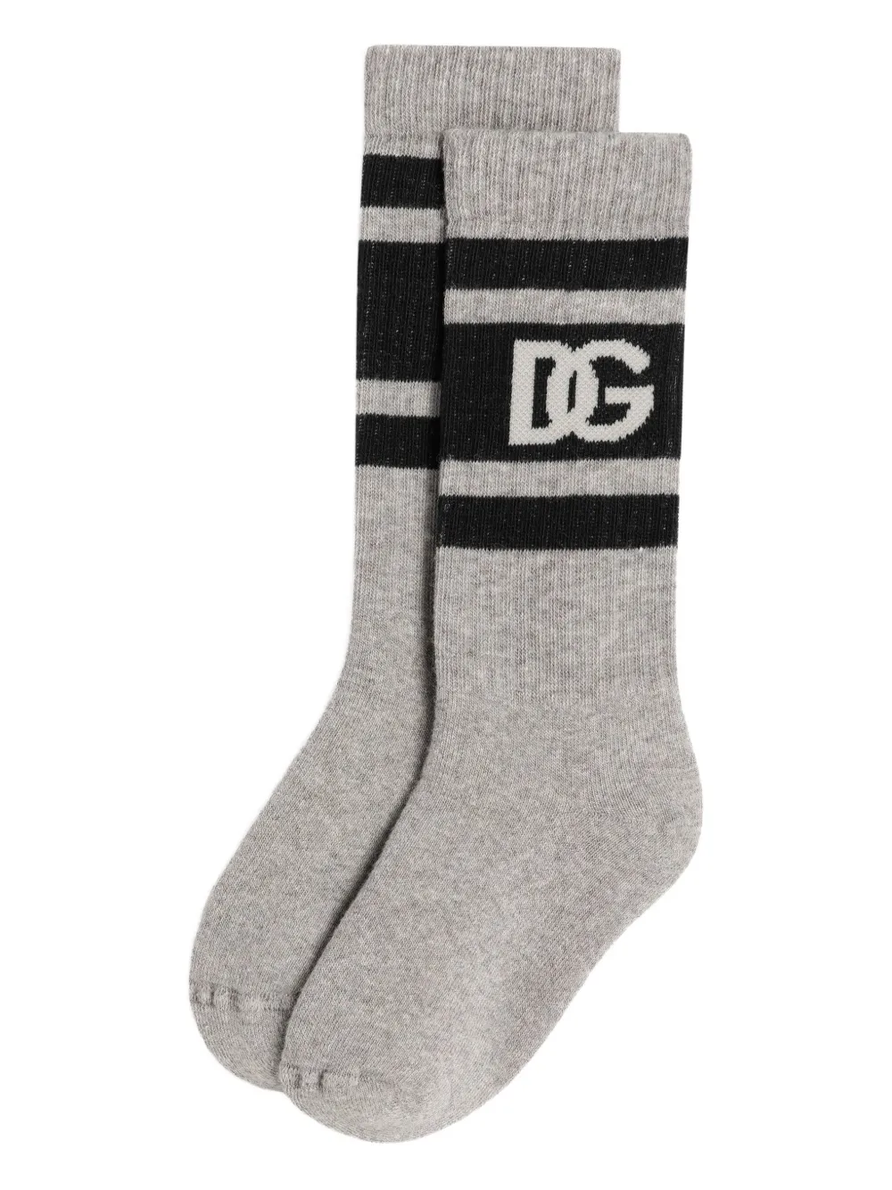 Dolce & Gabbana Kids Sokken met logoprint Grijs