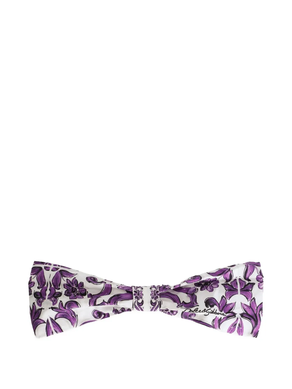 Dolce & Gabbana Kids Katoenen hoofdband Paars