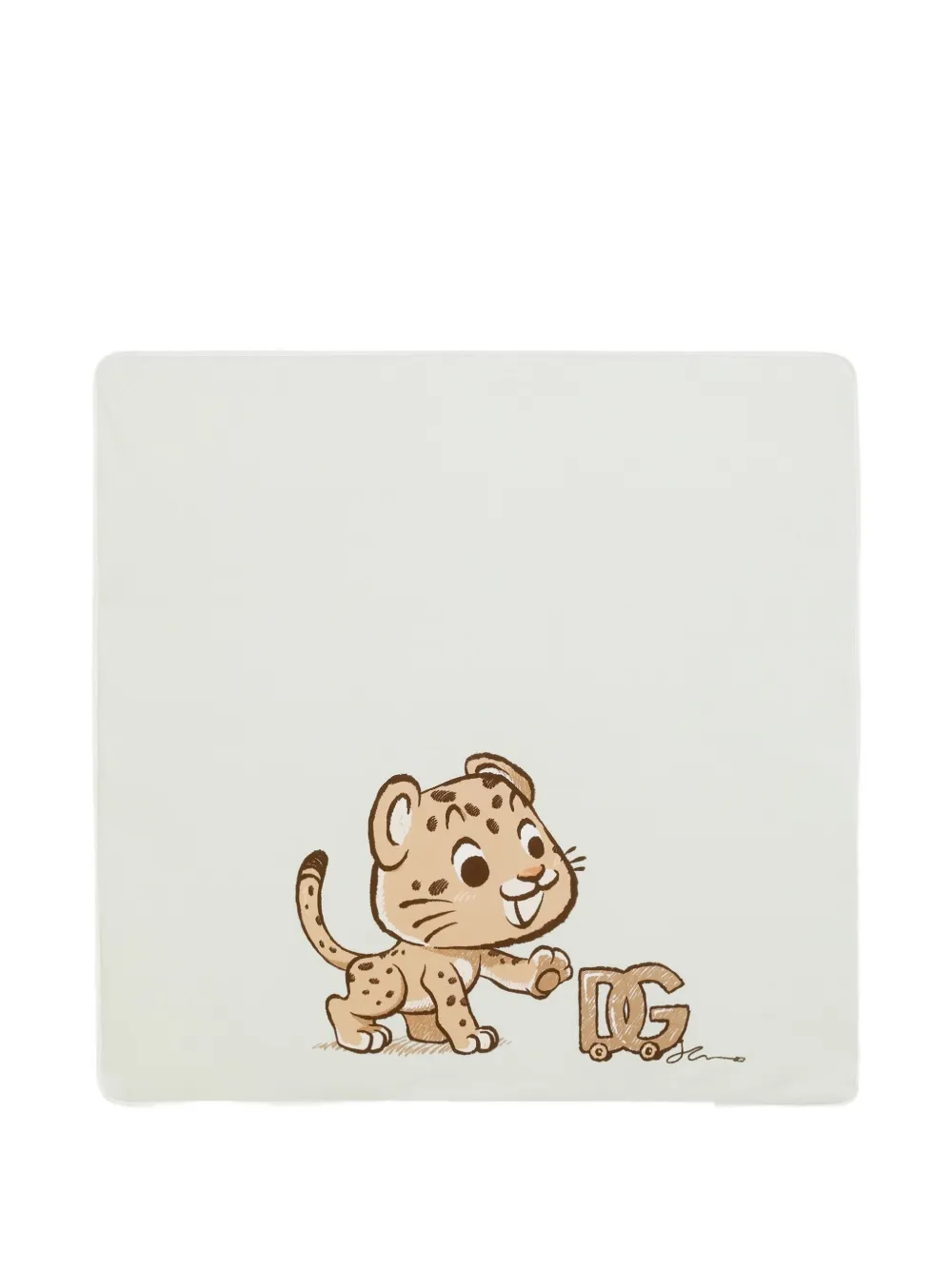 Dolce & Gabbana Kids Deken met luipaardprint Beige