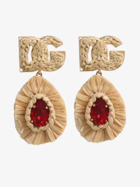 Dolce & Gabbana Par de brincos com logo