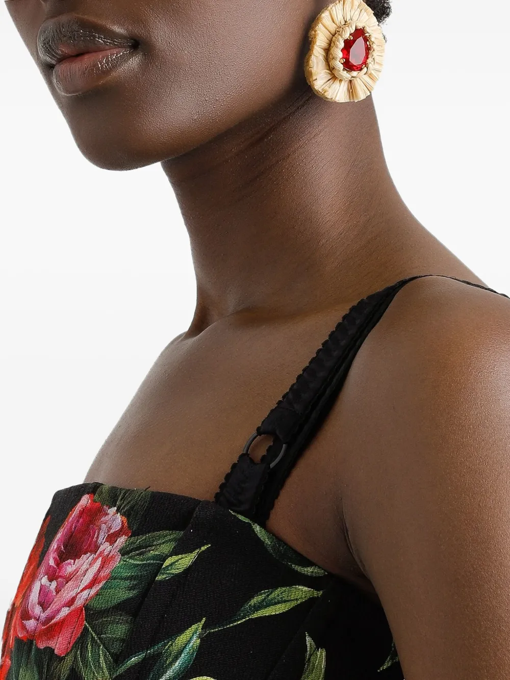 Dolce & Gabbana Oorbellen met logoplakkaat - Beige