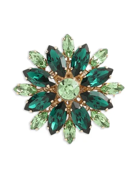Dolce & Gabbana Brosche mit Kristallblume