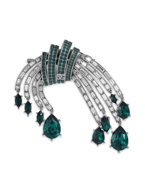 Dolce & Gabbana crystal-embellished brooch