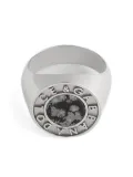 Dolce & Gabbana stone-detail logo ring - Silver