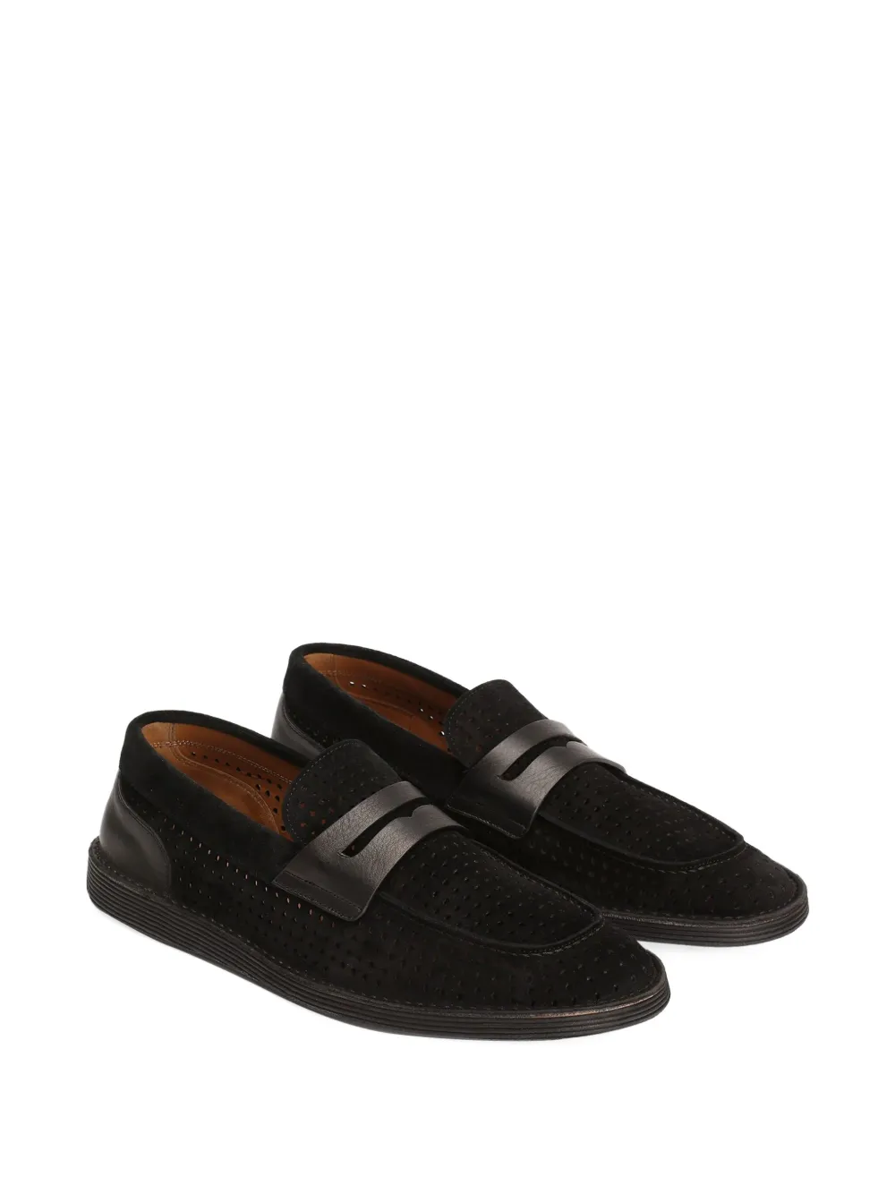 Dolce & Gabbana perforated loafers Black