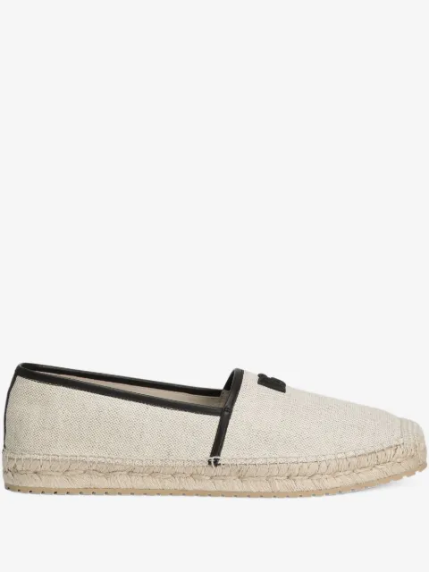 Dolce & Gabbana logo缝饰草编鞋