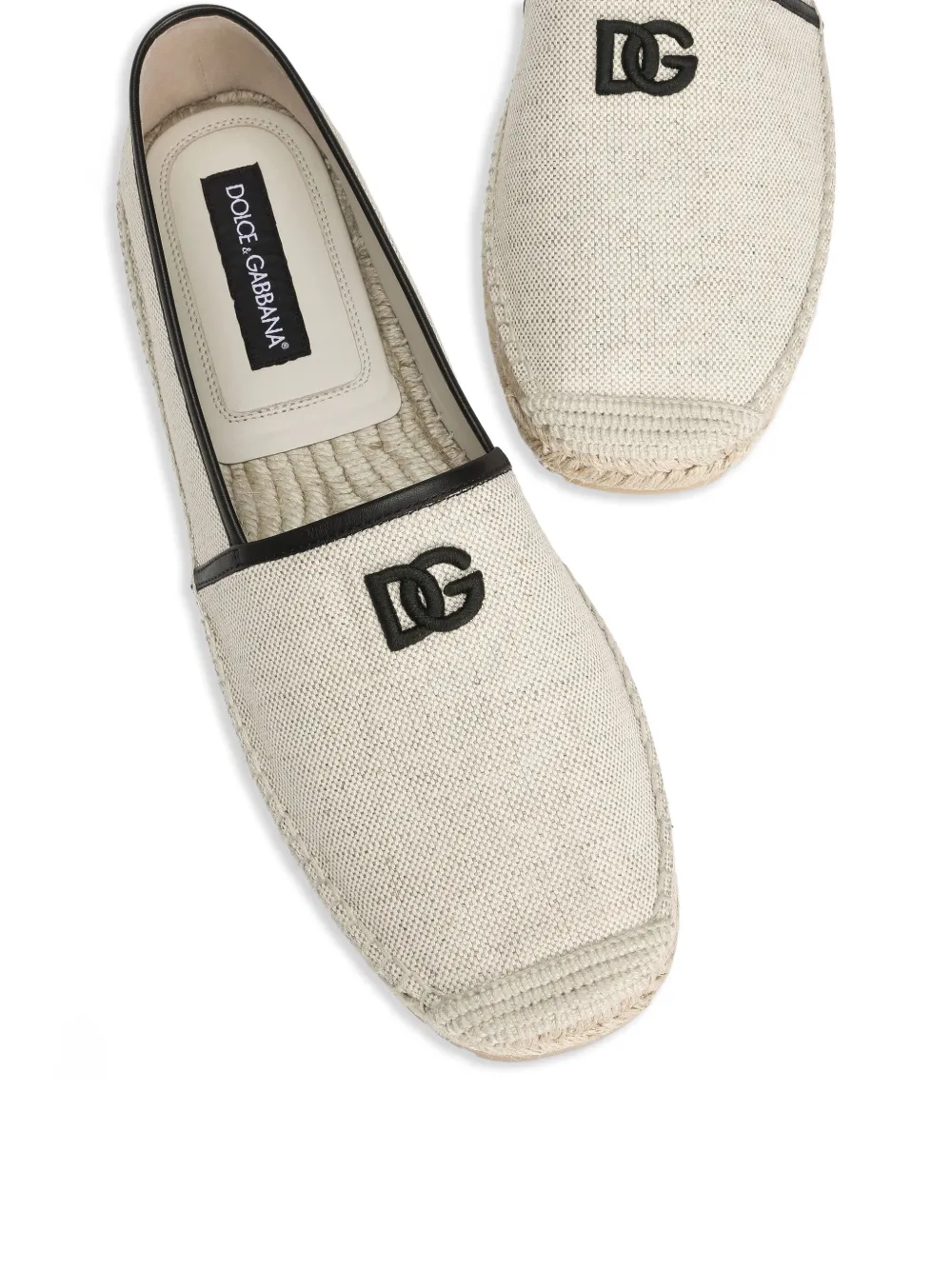Dolce & Gabbana logo-appliqué espadrilles Neutrals
