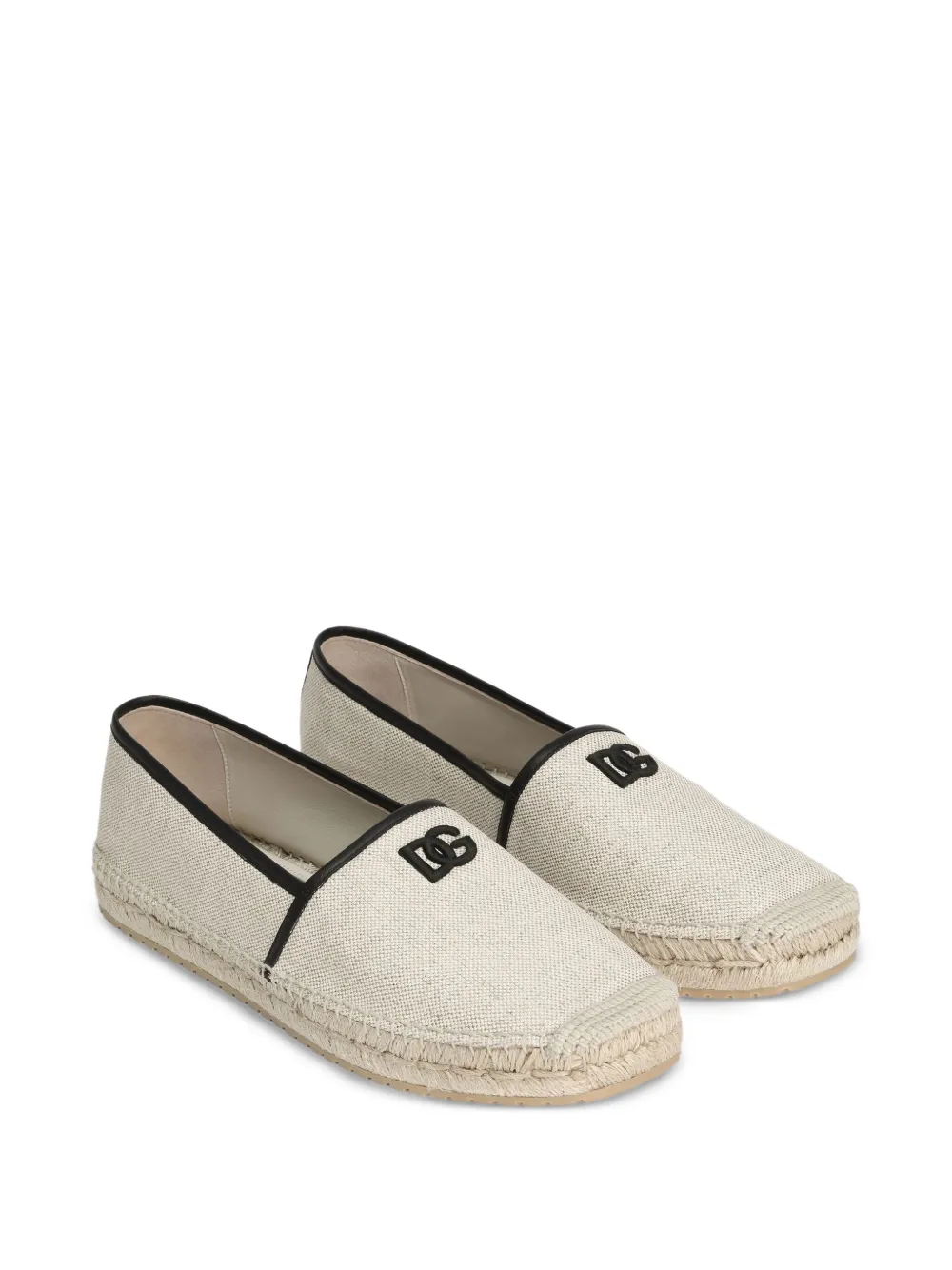 Dolce & Gabbana Espadrilles met logo-applicatie - Beige