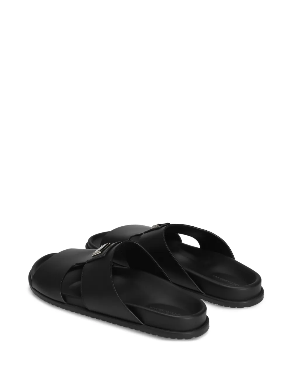 Dolce & Gabbana logo-plaque slides Black