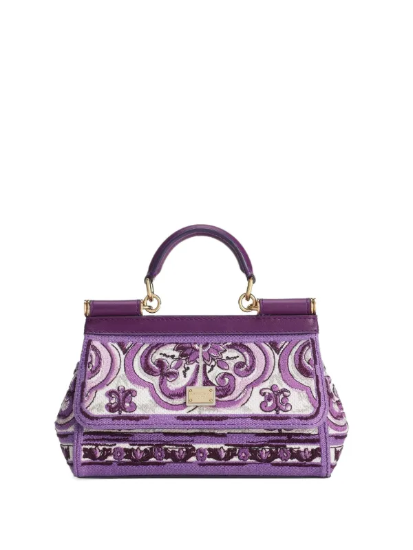 Dolce & Gabbana シシリー ハンドバッグ S | パープル | FARFETCH JP