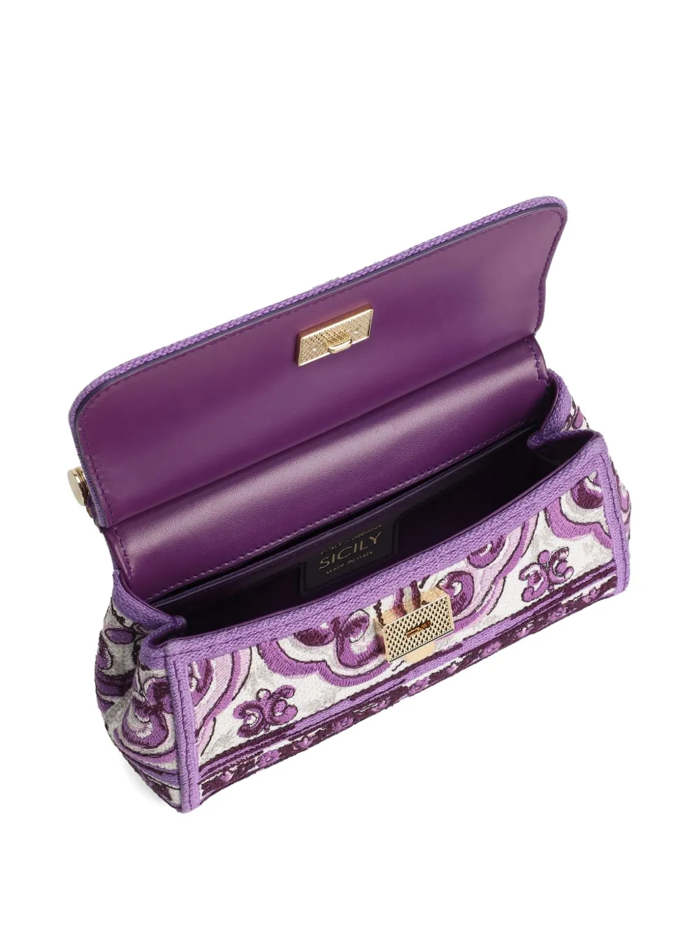 Dolce & Gabbana Sicily kleine shopper Paars