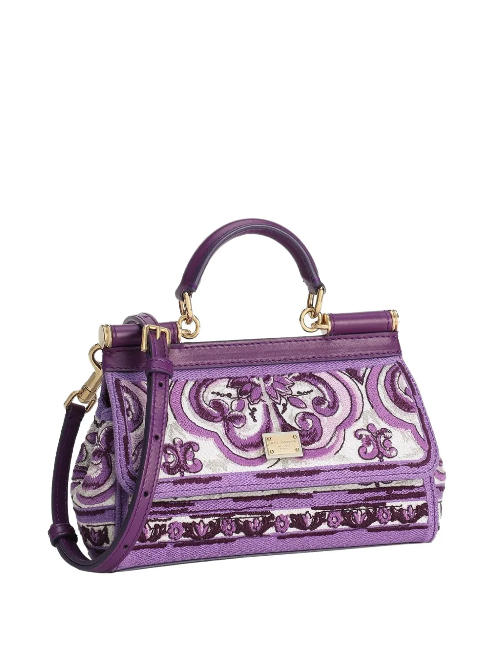 Dolce & Gabbana Sicily kleine shopper Paars