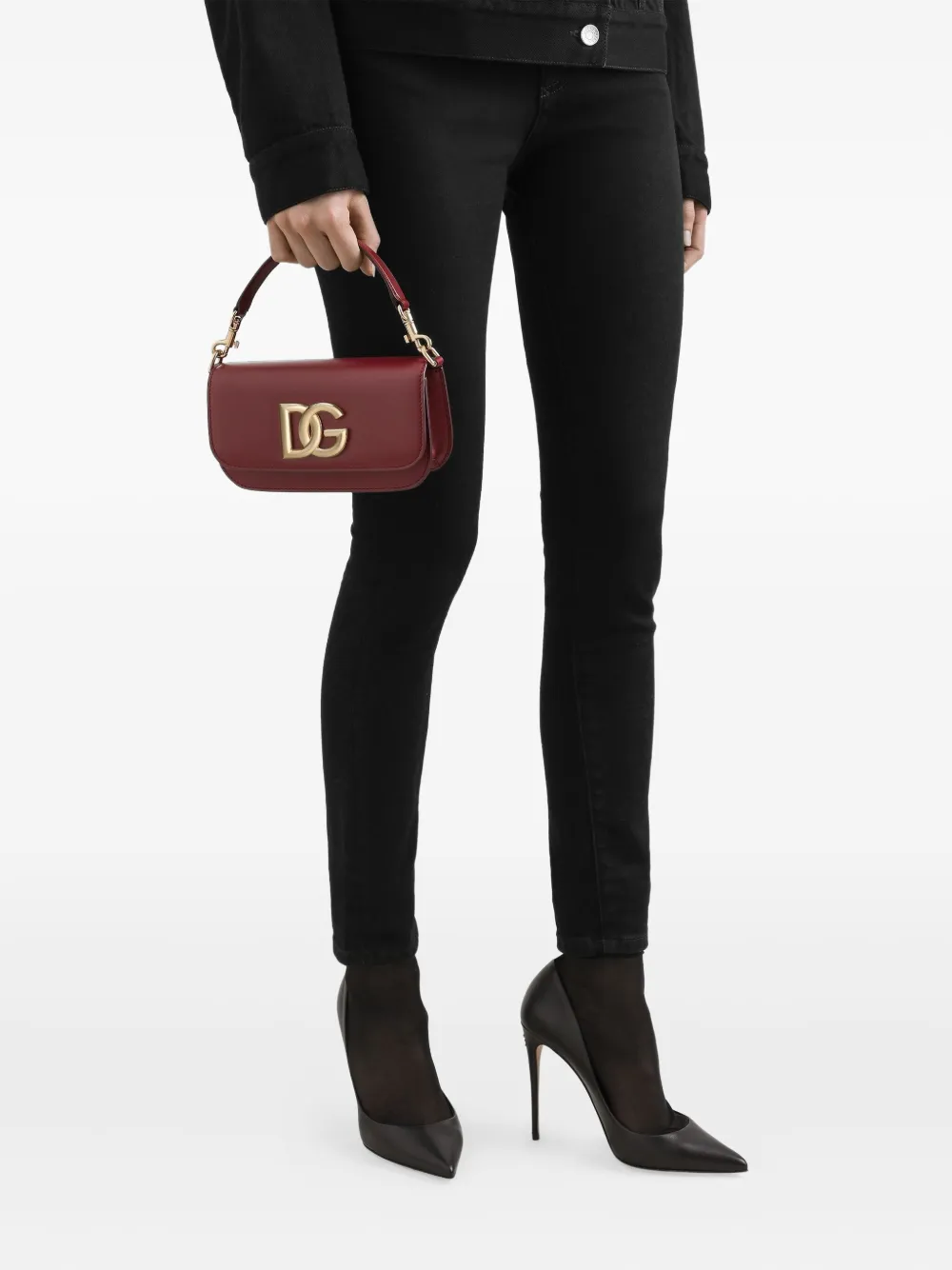 Dolce & Gabbana Leren schoudertas Rood