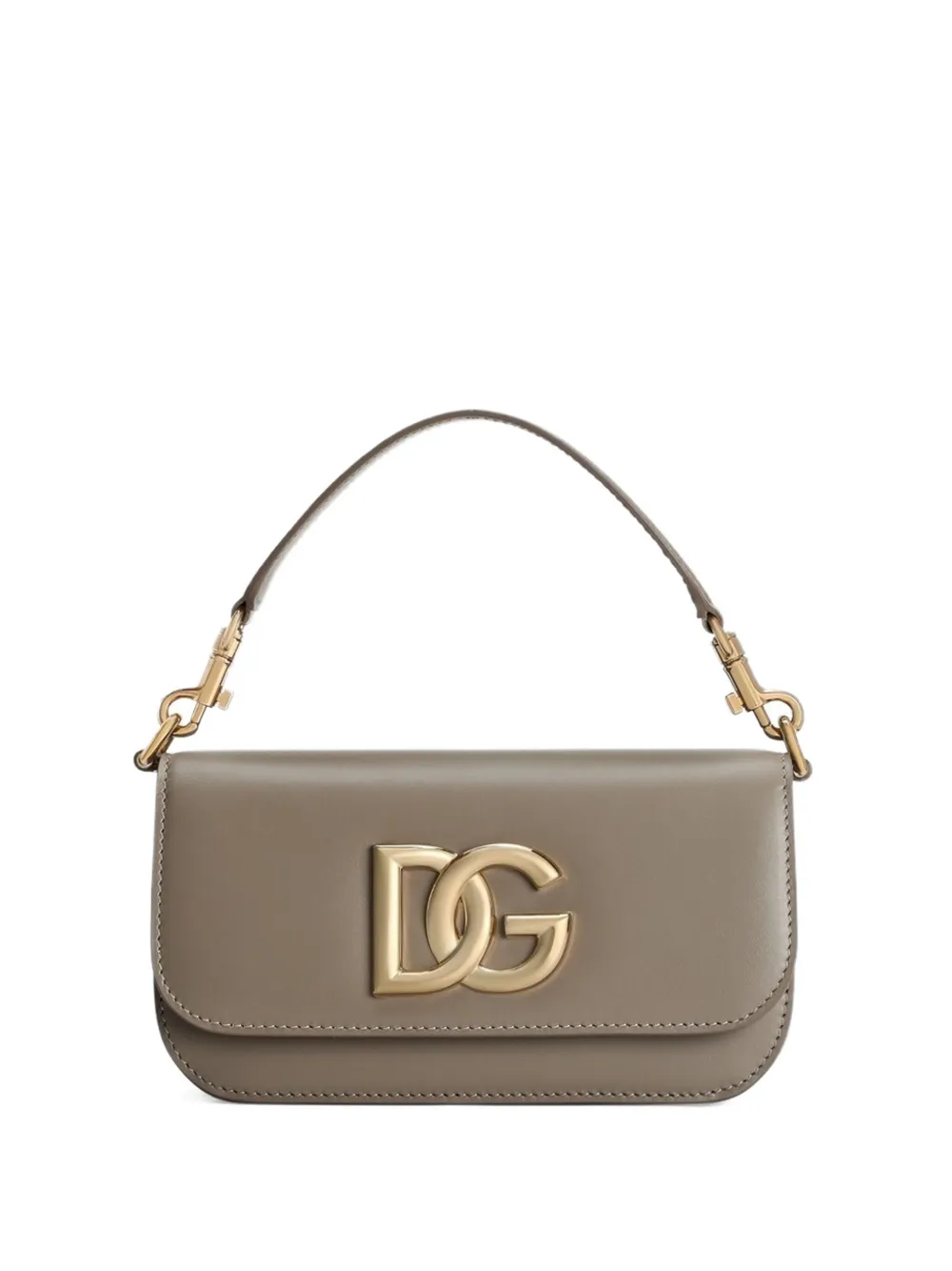 Dolce & Gabbana Leren schoudertas Beige